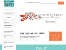 Tablet Screenshot of bargaincouponclippers.com